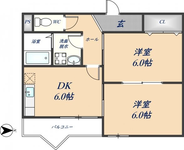 グレース北山本の物件間取画像