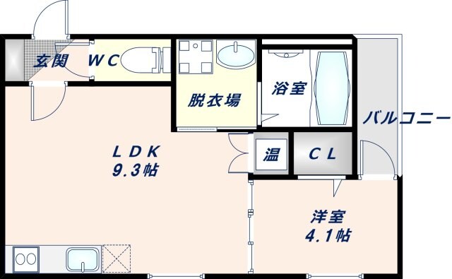 緑橋駅 徒歩12分 2階の物件間取画像