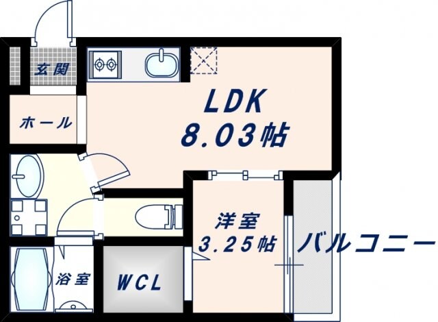 エフスタイル大蓮北1号館の物件間取画像