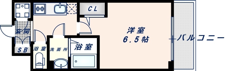 エスプレイス大阪城SOUTHの物件間取画像