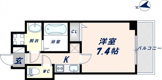 緑橋駅 徒歩2分 1階の物件間取画像