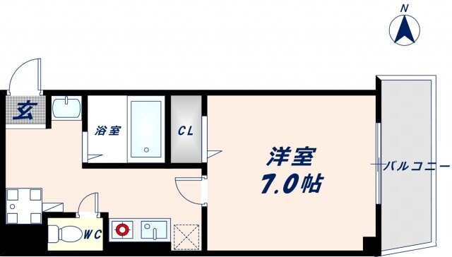 今里駅 徒歩14分 3階の物件間取画像