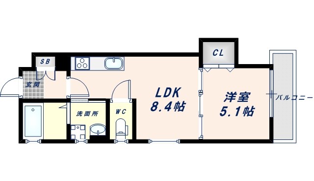 南巽駅 徒歩11分 3階の物件間取画像