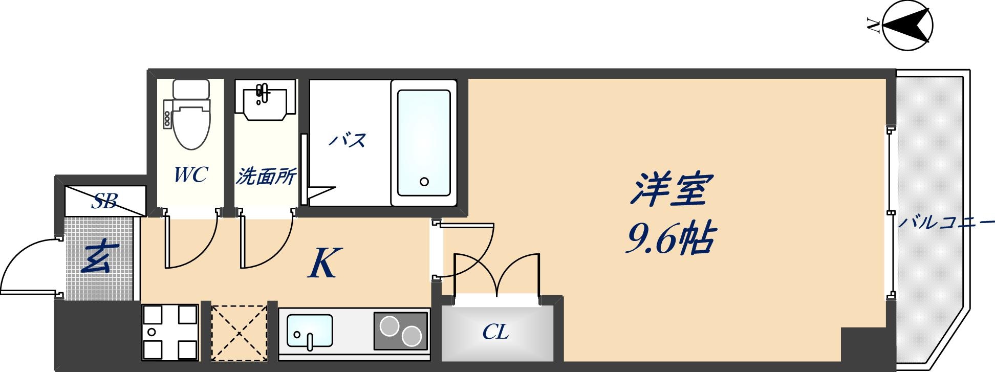 久宝寺口駅 徒歩8分 5階の物件間取画像