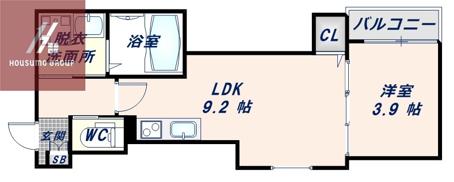 弥刀駅 徒歩3分 1階の物件間取画像