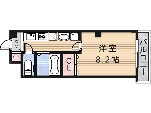 河内小阪駅 徒歩3分 4階の物件間取画像