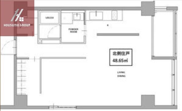 玉造駅 徒歩8分 5階の物件間取画像
