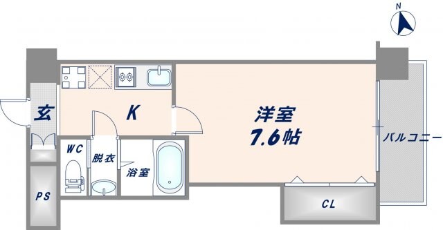 布施駅 徒歩6分 9階の物件間取画像