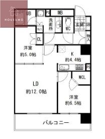 久宝寺駅 徒歩2分 22階の物件間取画像