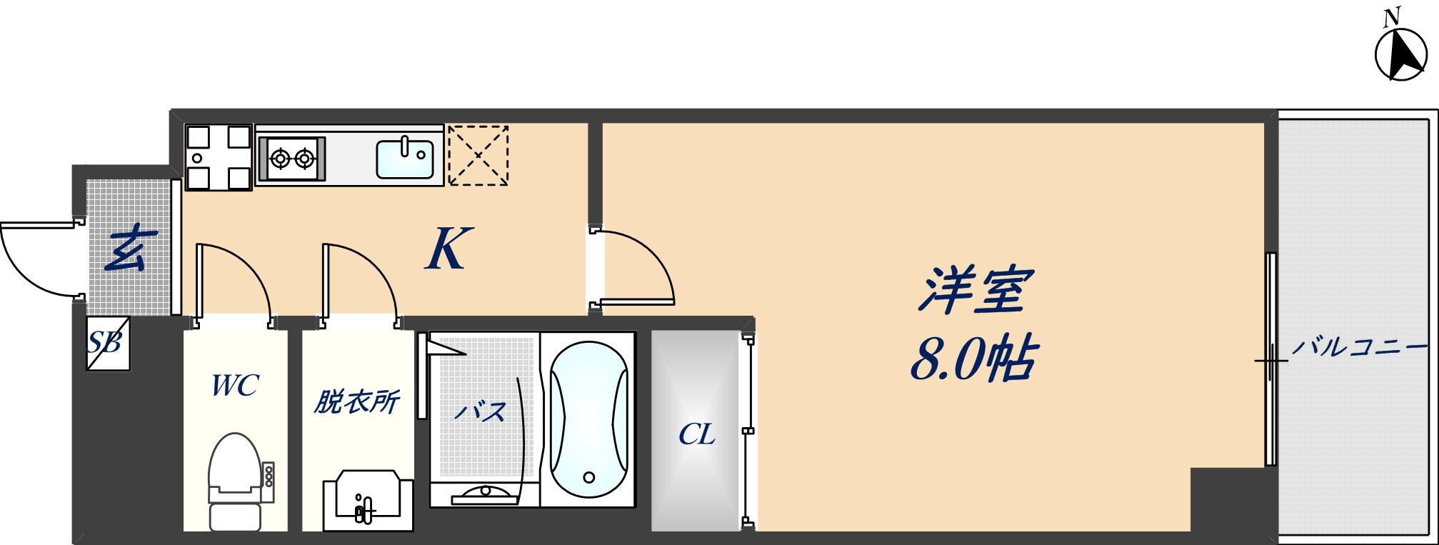 喜連瓜破駅 徒歩7分 7階の物件間取画像