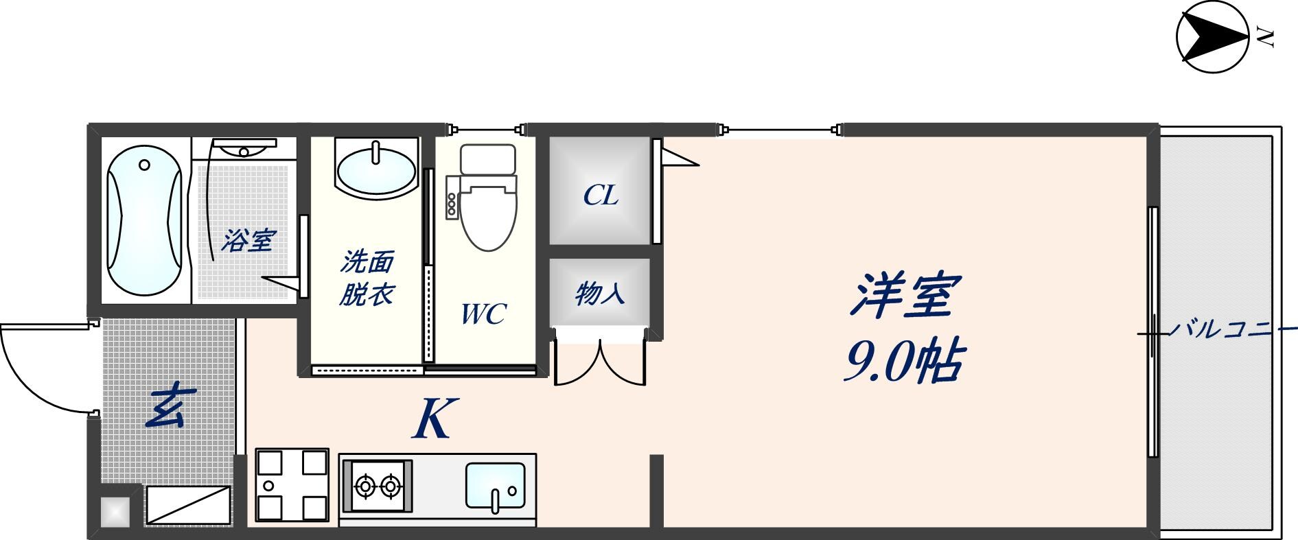 グロースコート花園本町Ⅰの物件間取画像