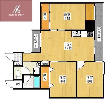 河内山本駅 徒歩5分 1階の物件間取画像