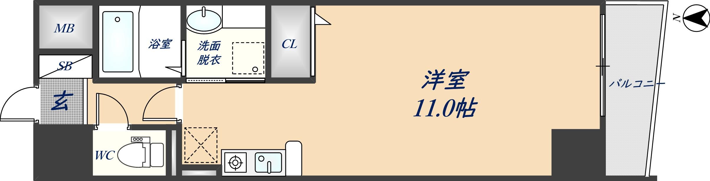 ジャルダン学研住道の物件間取画像