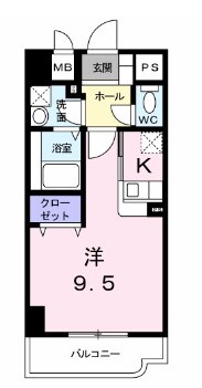 玉造駅 徒歩3分 4階の物件間取画像