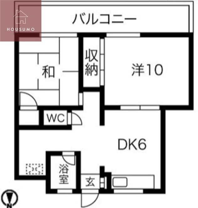 山本マンションの物件間取画像