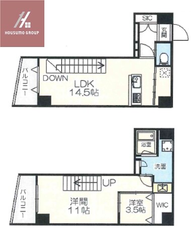長瀬駅 徒歩1分 6-7階の物件間取画像
