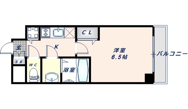 アドバンス大阪バレンシアの物件間取画像