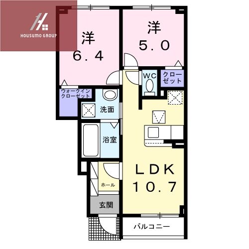 ヴィラ　ハーツデールの物件間取画像