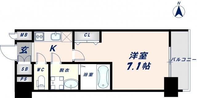 緑橋駅 徒歩5分 2階の物件間取画像