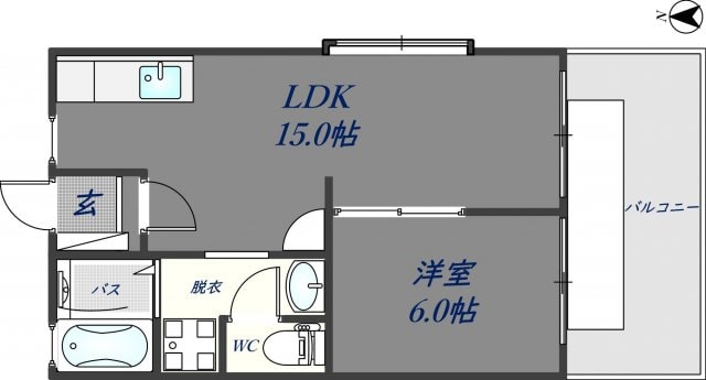 アメニティイシダⅡの物件間取画像