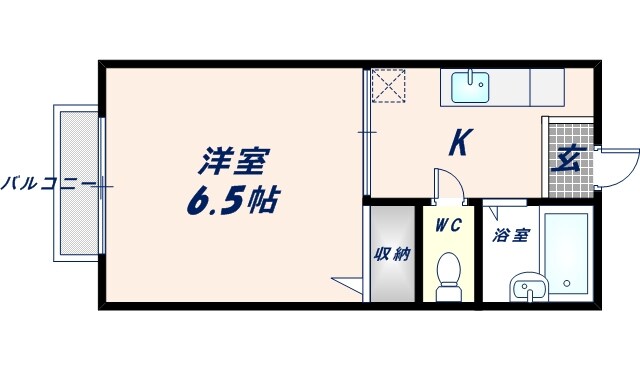 弥刀駅 徒歩5分 1階の物件間取画像