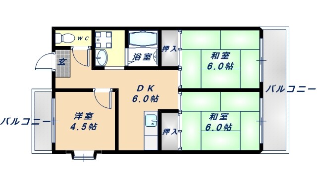 マンション吾光の物件間取画像