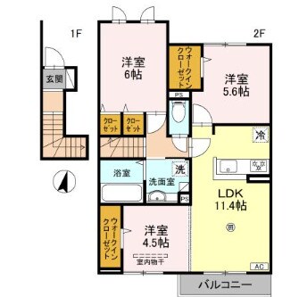 Ranunculusの物件間取画像