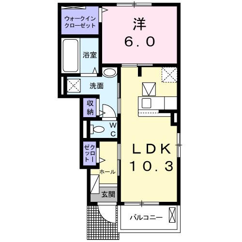 ジェルメコリーヌⅤの物件間取画像