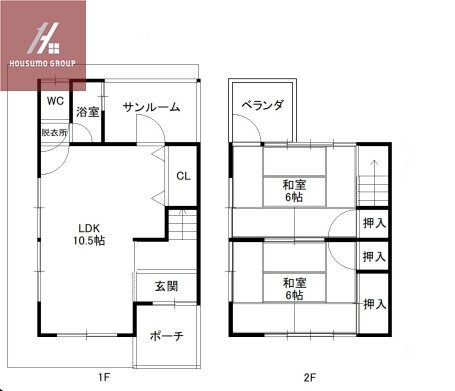 ロッヂt高安町北5丁目の物件間取画像
