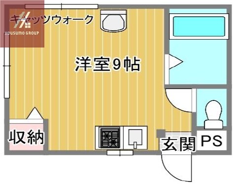 八戸ノ里駅 徒歩15分 3階の物件間取画像