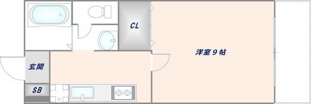 八戸ノ里駅 徒歩9分 2階の物件間取画像