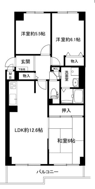 フォルム石切さくら坂の物件間取画像