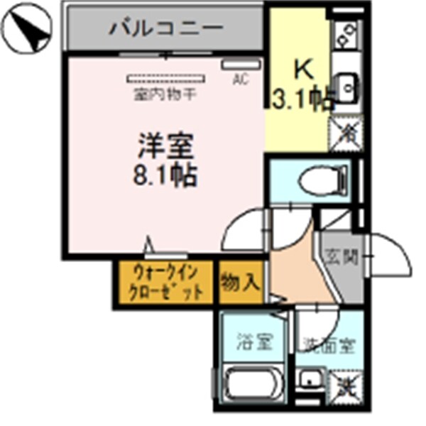河内小阪駅 徒歩5分 3階の物件間取画像