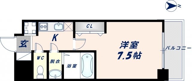 Luxe今里Ⅱの物件間取画像