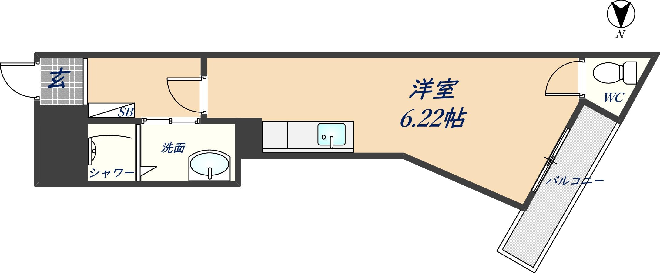 近鉄八尾駅 徒歩7分 3階の物件間取画像