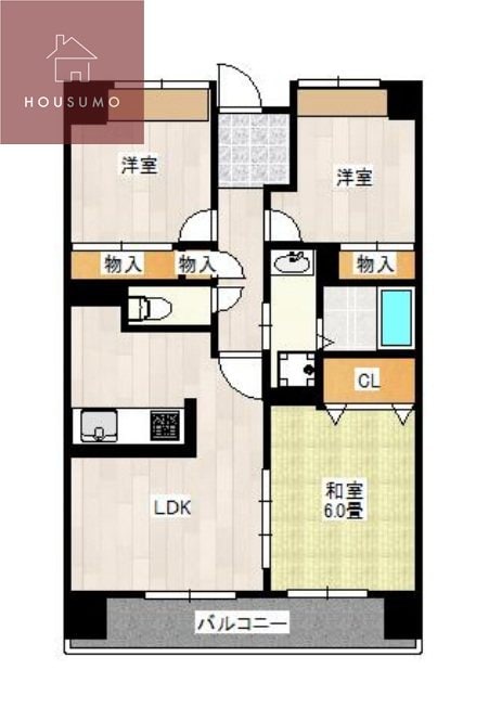 平野駅 徒歩9分 2階の物件間取画像