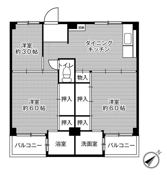 石切駅 徒歩24分 2階の物件間取画像