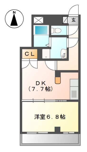 交野市駅 徒歩2分 2階の物件間取画像