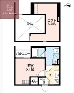 南巽駅 徒歩7分 2階の物件間取画像