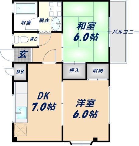 平成ハイツの物件間取画像