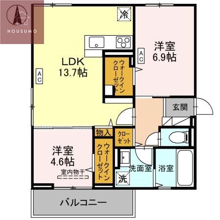 平野駅 徒歩10分 3階の物件間取画像