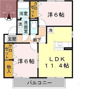 堅下駅 徒歩10分 2階の物件間取画像