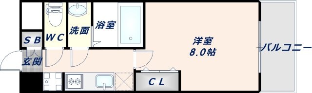 今里駅 徒歩4分 5階の物件間取画像