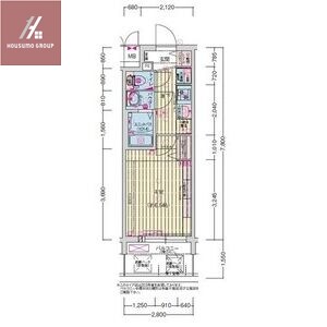 長田駅 徒歩8分 5階の物件間取画像
