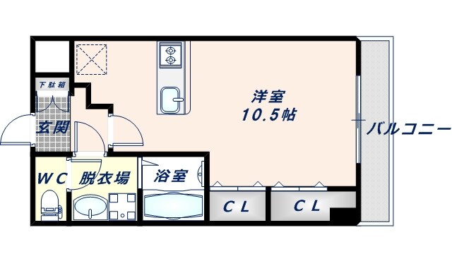 布施駅 徒歩5分 8階の物件間取画像