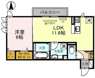 徳庵駅 徒歩15分 2階の物件間取画像