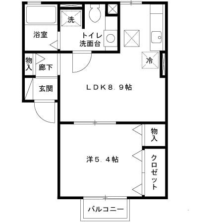 ハイツペガサスの物件間取画像