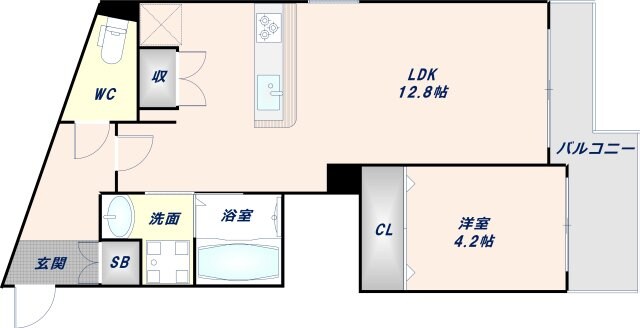 今里駅 徒歩5分 1階の物件間取画像