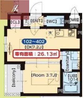 平野駅 徒歩7分 3階の物件間取画像