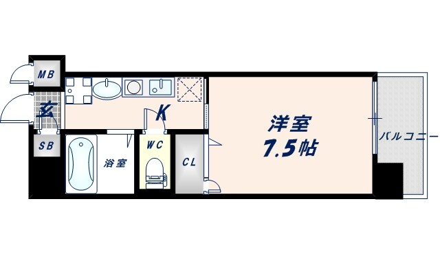 サンキャドマス近鉄長瀬駅前の物件間取画像